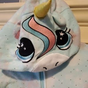 Cat and Jack Unicorn Sleeper Onesie size 7/8